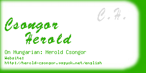 csongor herold business card